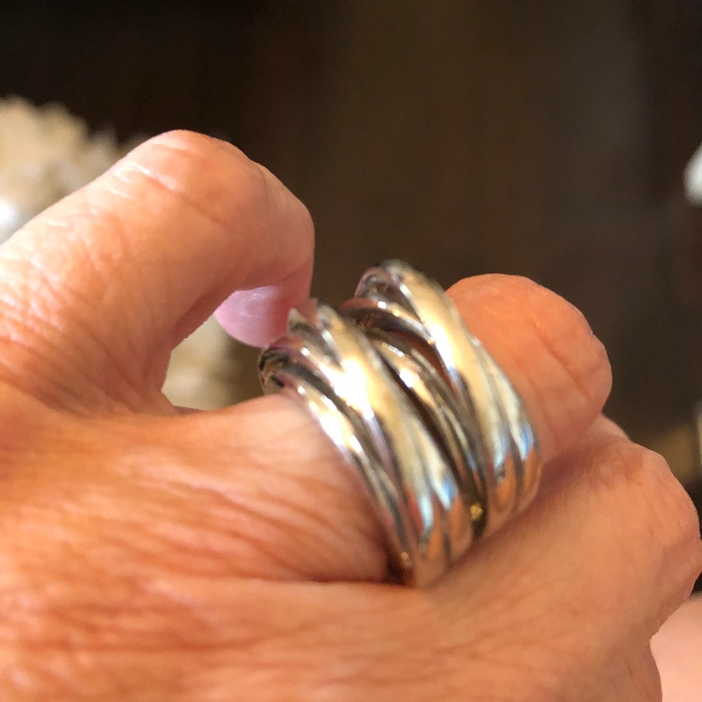 Steel ring  size 5